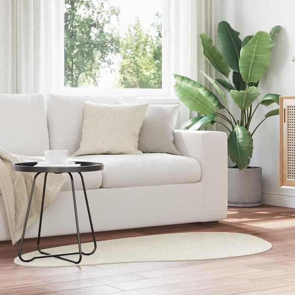 vidaXL Tepisi za područja HUARTE Krema 80 x 150 cm Poliester