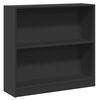 vidaXL Police za knjige crne 80x24x75 cm konstruirano drvo