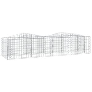 vidaXL Lučna gabionska povi&scaron;ena gredica 200x50x50 cm pocinčano željezo