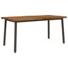 vidaXL Stol za blagovanje s prirodnim rubom 160 x 90 x 75 cm Prirodna
