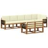 vidaXL Set vanjskih sofa 8 kom. Prirodna i krem Poliester