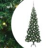 vidaXL Korner Umjetno Božićno Drvo Zelena 180 cm PVC i metal