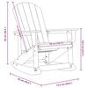 vidaXL Adirondack ljuljačka Crna 73.5 x 92 x 90cm HDPE