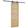 vidaXL Klizna vrata ORKDAL 73,5 x 211 cm Masivna borovina Prirodna