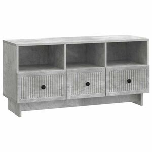 vidaXL TV ormar Betonska siva 102 x 34,5 x 50 cm Konstruirano drvo