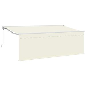 vidaXL Povlačivi tende Krema 350 x 200 cm Poliester i aluminij