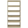 vidaXL Ormarić za knjige / pregrada boja hrasta 80x30x166 cm drveni