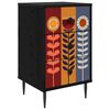 vidaXL Noćni ormar ESSEN Crni hrast 36 x 33 x 61 cm Konstruirano drvo