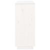 vidaXL Komoda bijela 104,5 x 34 x 80 cm od masivne borovine