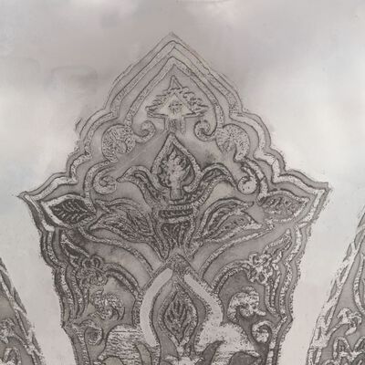 vidaXL Replika srednjovjekovnog viteškog oklopa LARP srebrna čelična