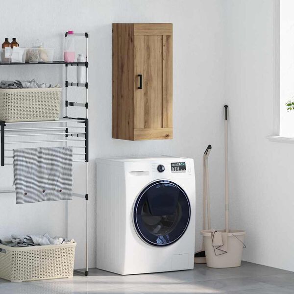 vidaXL Zidni ormarić Umjetnički hrast 34,5 x 34 x 90 cm