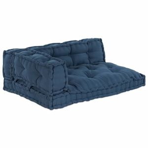 vidaXL Jastučić za paletni kauč 3 kom. Tkanina Indigo 120 x 80 x 38 cm