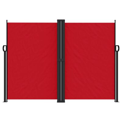 vidaXL Bočna tenda na uvlačenje crvena 180x1000 cm