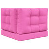 vidaXL Jastuk za vanjsku sofU 3 pcs Ružičasta Poliester