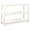 vidaXL Konzolni stol bijeli 110 x 40 x 74 cm od masivne borovine