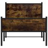 vidaXL Metalni okvir kreveta bez madraca boja hrasta 90x190 cm