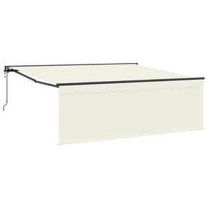 vidaXL Povlačivi tende Krema 400 &times; 300 cm Poliester i aluminij