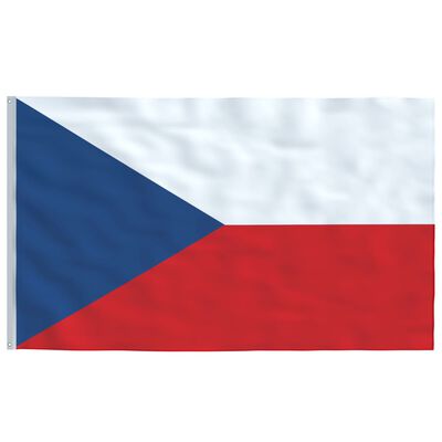 vidaXL Češka zastava i jarbol 6,23 m aluminijska