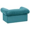 vidaXL Sofa za pse s pohranom Tirkizna 75 x 50 x 38cm Pli&scaron;