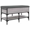 vidaXL Klupa za cipele siva boja hrasta 82x42x45 cm konstruirano drvo