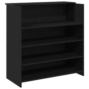 vidaXL Recepcijski stol crni hrast 100x50x103,5 cm inženjerski drvo