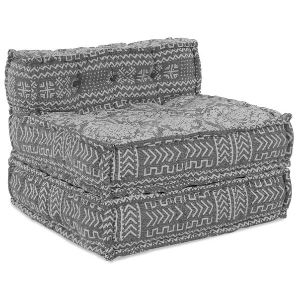 vidaXL Modularni kauč 4 pcs Svijetlo siva tkanina