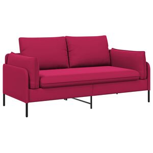 vidaXL Sofa za dvije osobe 2-sjedalo Vinska crvena 188 x 81 x 89 cm