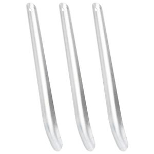 vidaXL Strugači za konjski znoj, 3 kom, srebrni aluminij