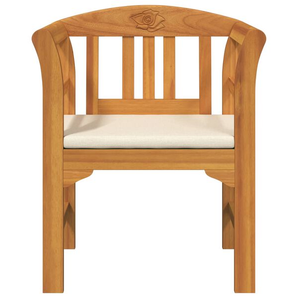 vidaXL klupa s jastukom Prirodni uljni zavr&scaron;etak 68,5 x 46 x 82,5 cm