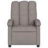vidaXL Električni masažni naslonjač od tkanine smeđesivi
