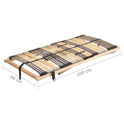 vidaXL Električna podnica za krevet s 42 letvice i 7 zona 90 x 200 cm