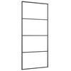vidaXL Klizna vrata s priborom 90 x 205 cm od ESG stakla i aluminija