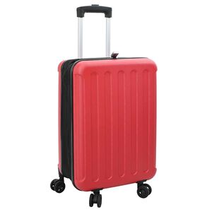 vidaXL Kofer s zaključavanjem Crvena 34 x 23 x 55.5 cm ABS plastika