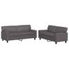 vidaXL 2-dijelni set sofa sivi od umjetne kože