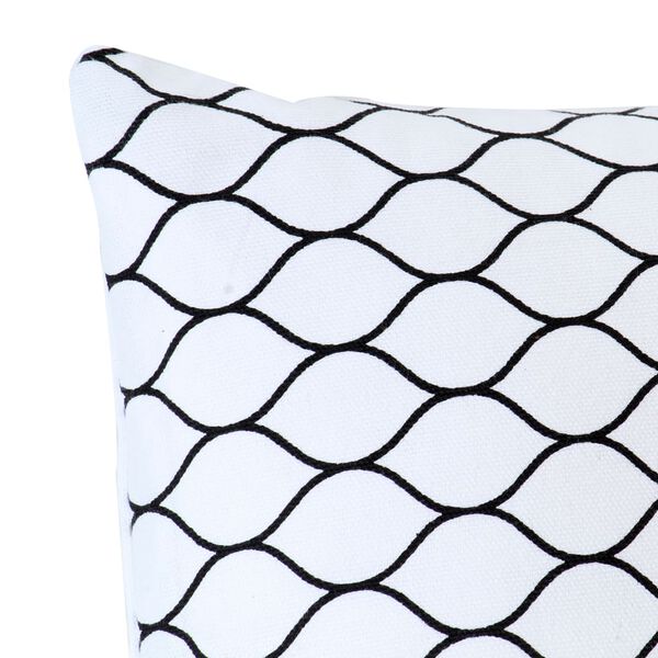 vidaXL Jastuci s uzorkom 2 kom crno-bijeli 40 x 40 cm pamučni