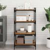 vidaXL Police za knjige 4 pcs Smeđa 60 x 40 x 1,5 cm Konstruirano drvo