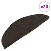 vidaXL Samoljepljivi otirači za stepenice 20 kom antracit 56x17x3 cm
