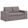 vidaXL Sofa 2 pcs Sivo-smeđa 182 x 80 x 82 cm tkanina