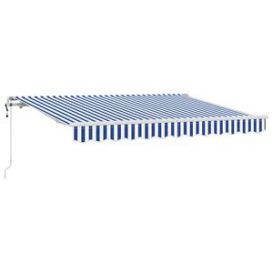 vidaXL Skrovita tenda Plava 250 x 200 cm tkanina