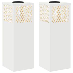 vidaXL Solarna LED svjetlost za stazu 2 kom. Topla bijela