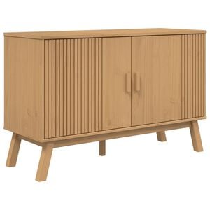 vidaXL Komoda OLDEN smeđa 114 x 43 x 73,5 cm od masivne borovine