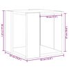 vidaXL Kava Stol Staro drvo 32 x 32 x 30 cm Konstruirano drvo