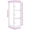 vidaXL Visoka komoda 34 x 40 x 108,5 cm od masivne borovine