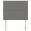 vidaXL Uzglavlje tamno sivo 80x5x118/128 cm tkanina