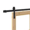 vidaXL Klizna vrata ORKDAL Prirodna i crna 78 x 232 cm