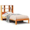 vidaXL Krevet s regalom za knjige bez madraca 75 x 190 cm od borovine