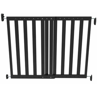 Noma produžna sigurnosna ograda 63,5 - 106 cm drvena crna 93743