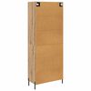 vidaXL Highboard Umjetnički hrast 69,5 x 34 x 180 cm Konstruirano drvo