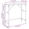 vidaXL Konzolna stolica Crni hrast 75 x 32 x 75 cm Konstruirano drvo