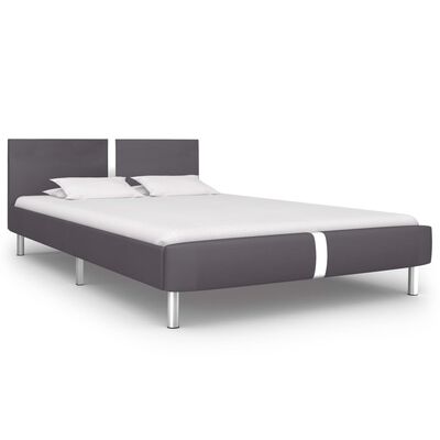 vidaXL Okvir za krevet od umjetne kože sivi 120 x 200 cm